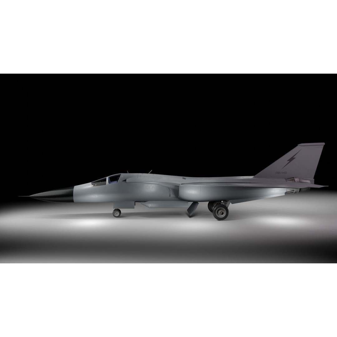General Dynamics F-111 Aardvark 3D Model – Low Poly Game Asset, FBX - View 4