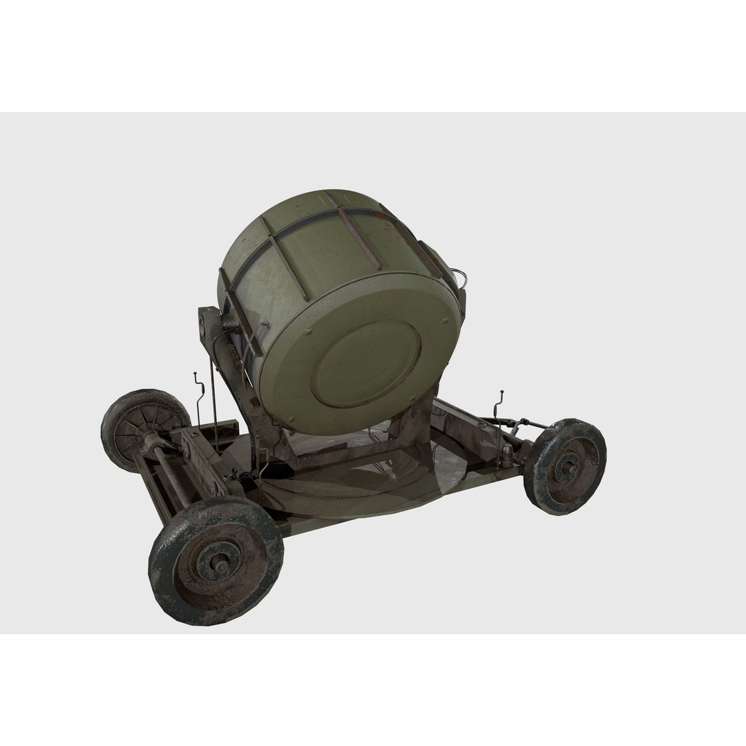 Searchlight 3D Model – Low Poly Aircraft Spotlight, PBR, FBX - View 10