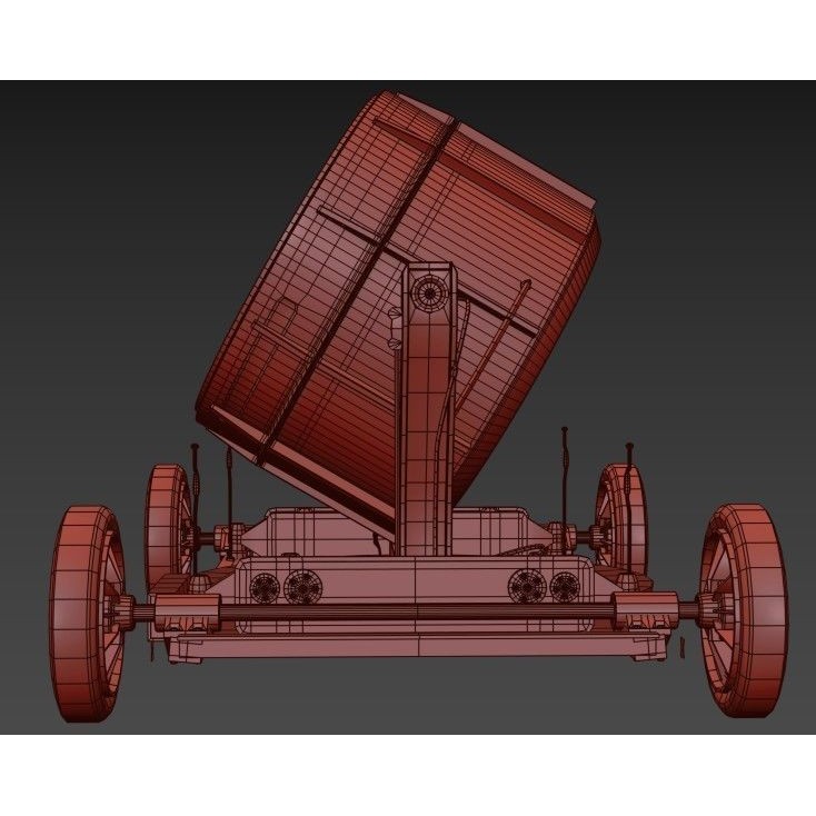 Searchlight 3D Model – Low Poly Aircraft Spotlight, PBR, FBX - View 13