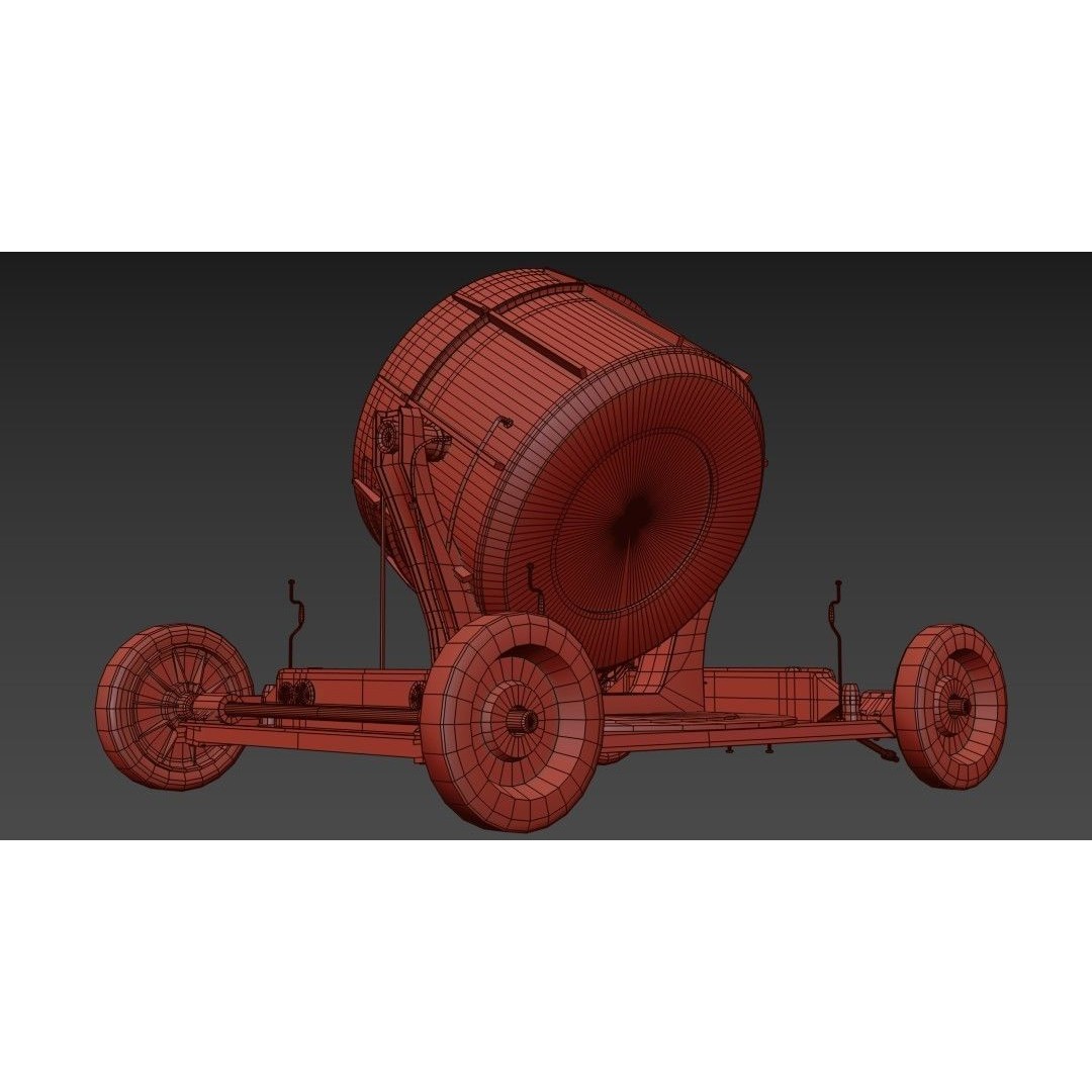 Searchlight 3D Model – Low Poly Aircraft Spotlight, PBR, FBX - View 14
