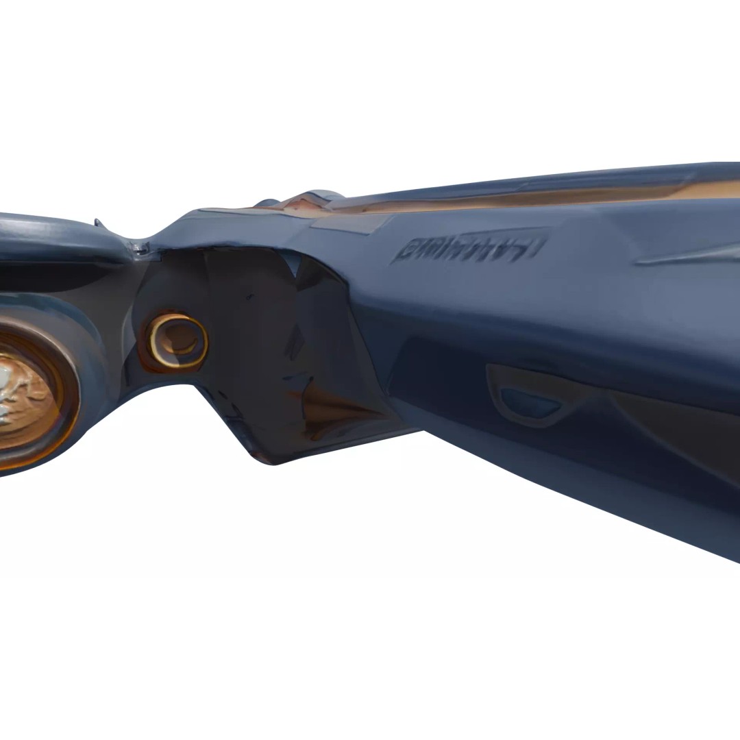 SkyRacer X9 3D Model – Low Poly Futuristic Hovercraft, FBX - View 11
