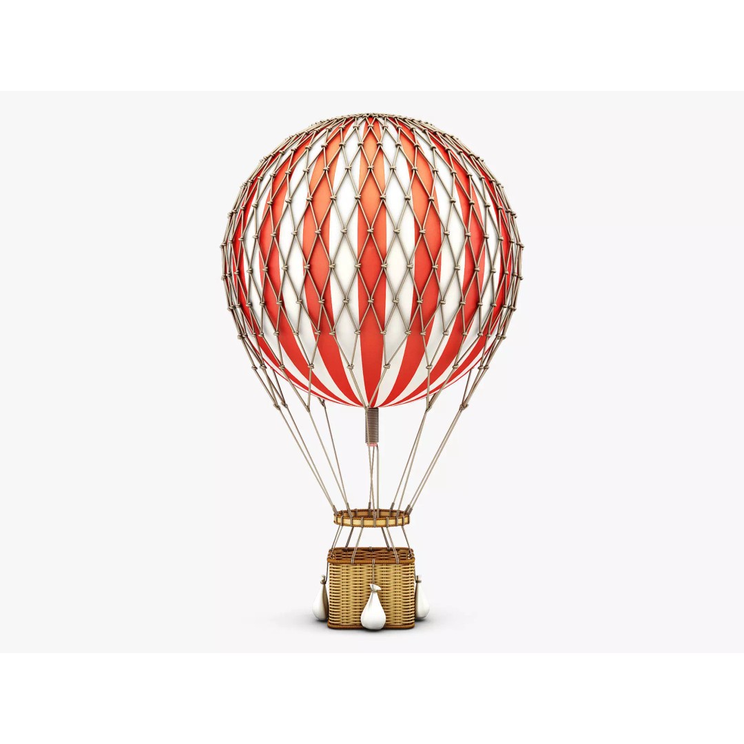 Hot Air Balloon 3D Model – High Poly PBR Asset, FBX, OBJ - View 2