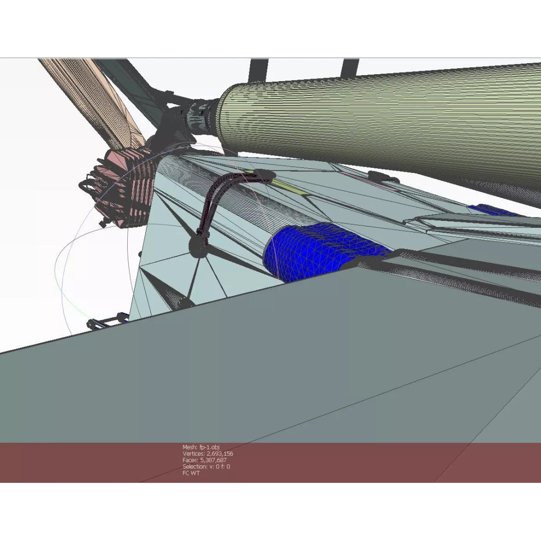 FP-1 UAV 3D Model – Detailed Ukrainian Long-Range Drone, FBX, OBJ