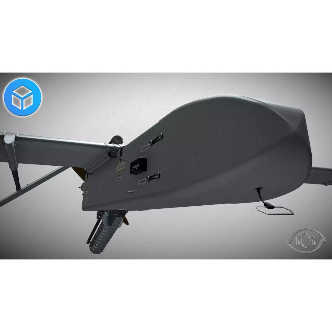 FP-1 UAV 3D Model – Detailed Ukrainian Long-Range Drone, FBX, OBJ - View 12