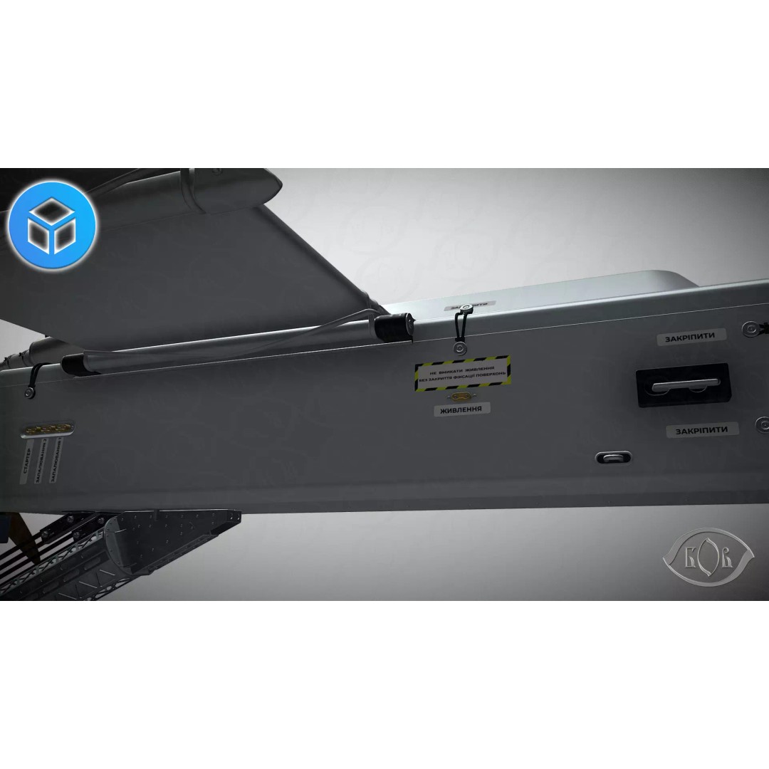 FP-1 UAV 3D Model – Detailed Ukrainian Long-Range Drone, FBX, OBJ - View 13