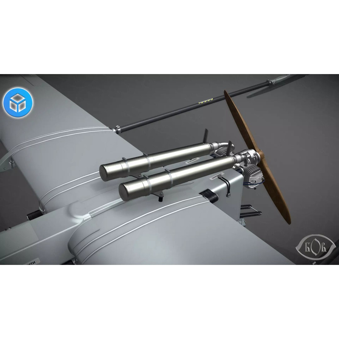 FP-1 UAV 3D Model – Detailed Ukrainian Long-Range Drone, FBX, OBJ - View 17