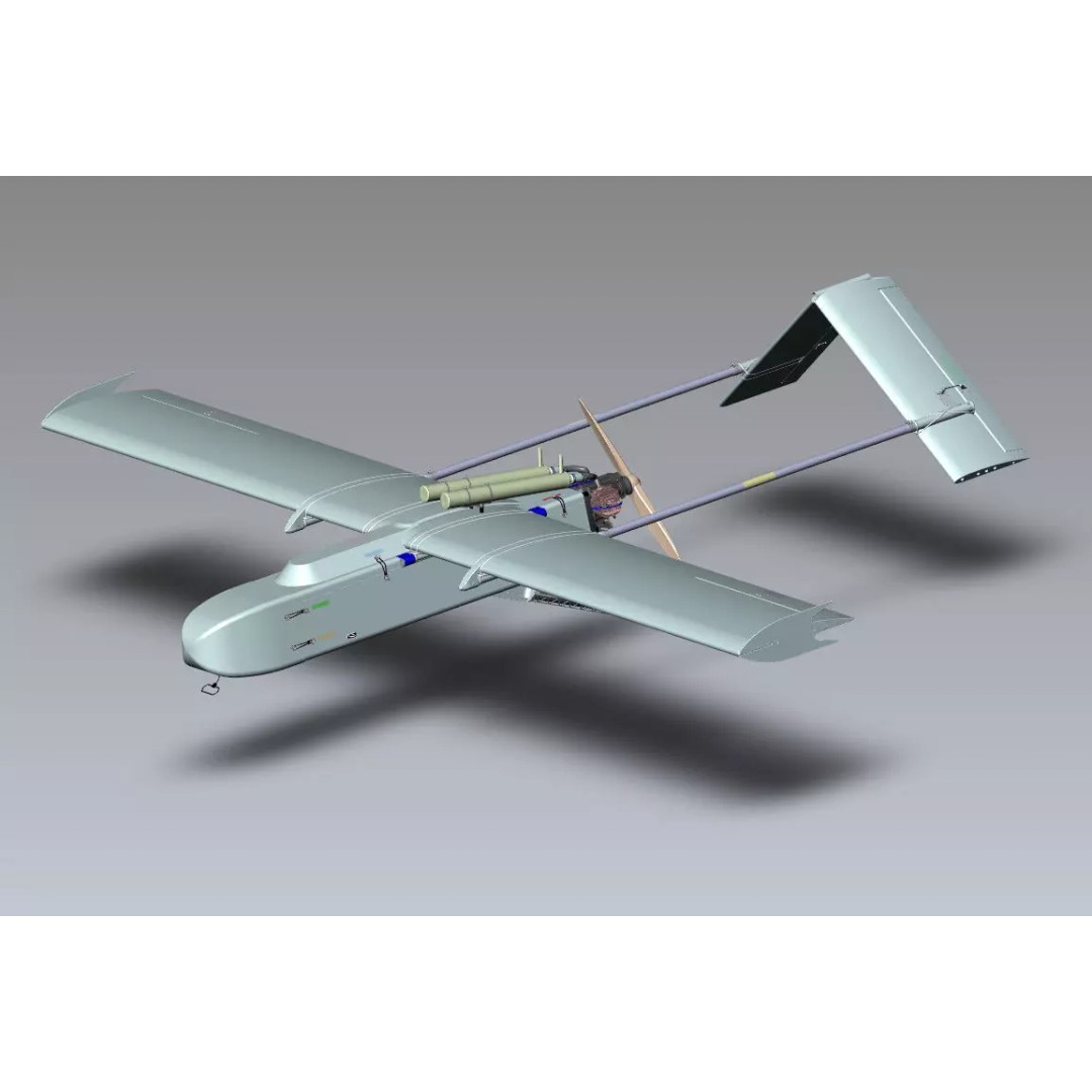 FP-1 UAV 3D Model – Detailed Ukrainian Long-Range Drone, FBX, OBJ - View 25