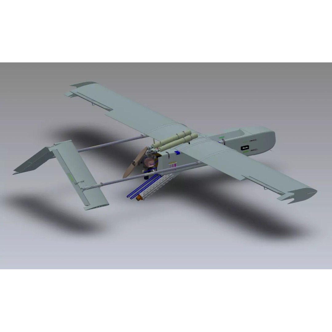 FP-1 UAV 3D Model – Detailed Ukrainian Long-Range Drone, FBX, OBJ - View 26