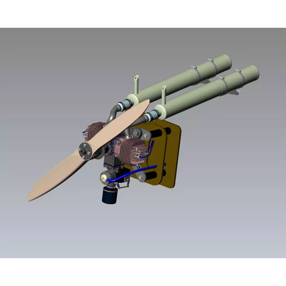 FP-1 UAV 3D Model – Detailed Ukrainian Long-Range Drone, FBX, OBJ - View 30
