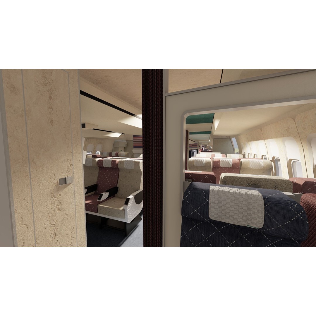 1970s Boeing 707 and 747 3D Model – Textured Aircraft for Lumion - View 23