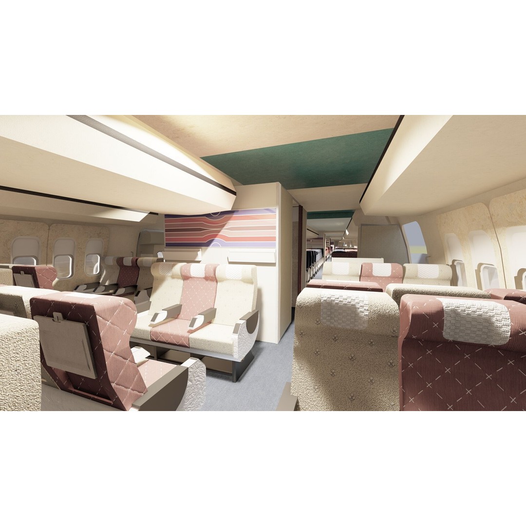 1970s Boeing 707 and 747 3D Model – Textured Aircraft for Lumion - View 24