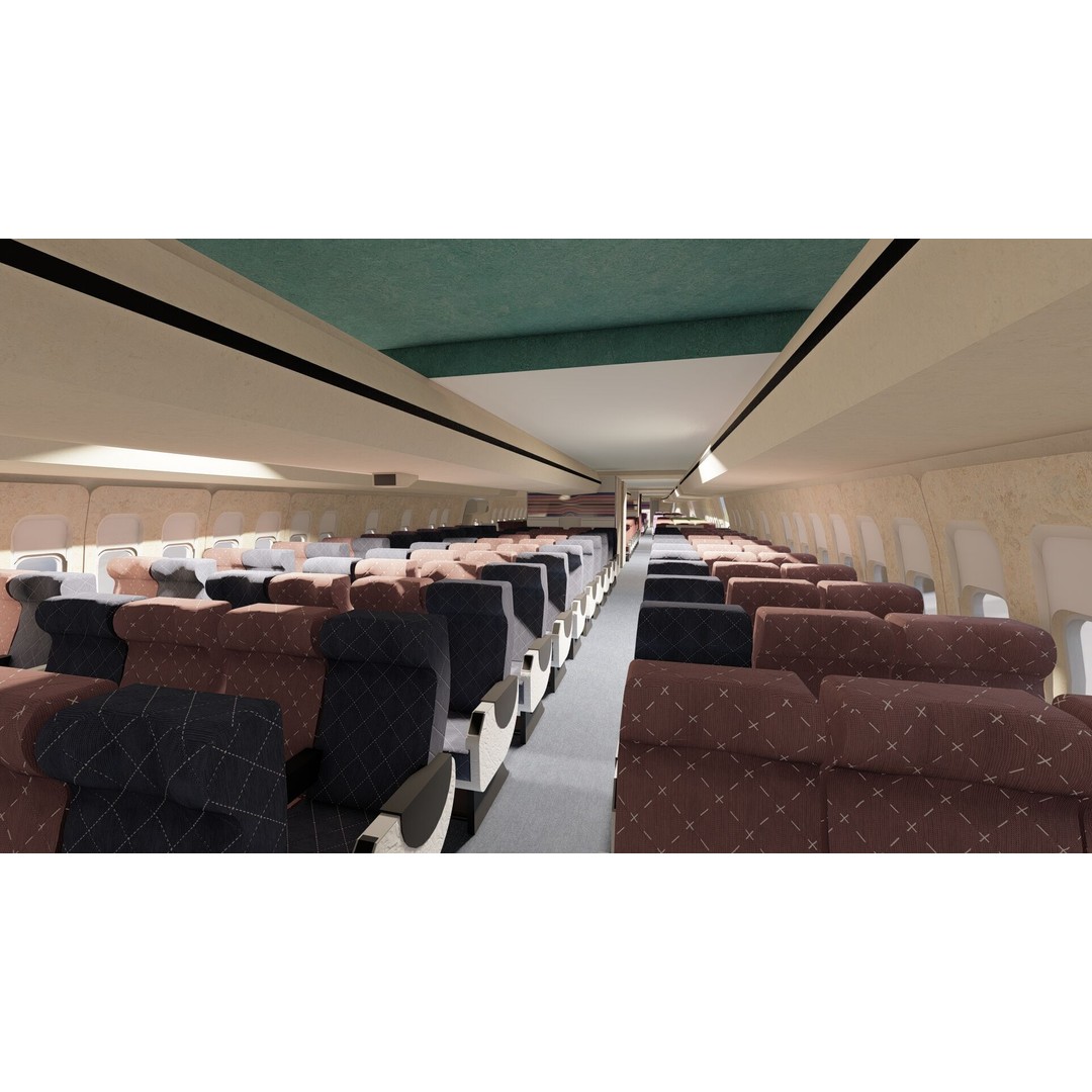1970s Boeing 707 and 747 3D Model – Textured Aircraft for Lumion - View 26