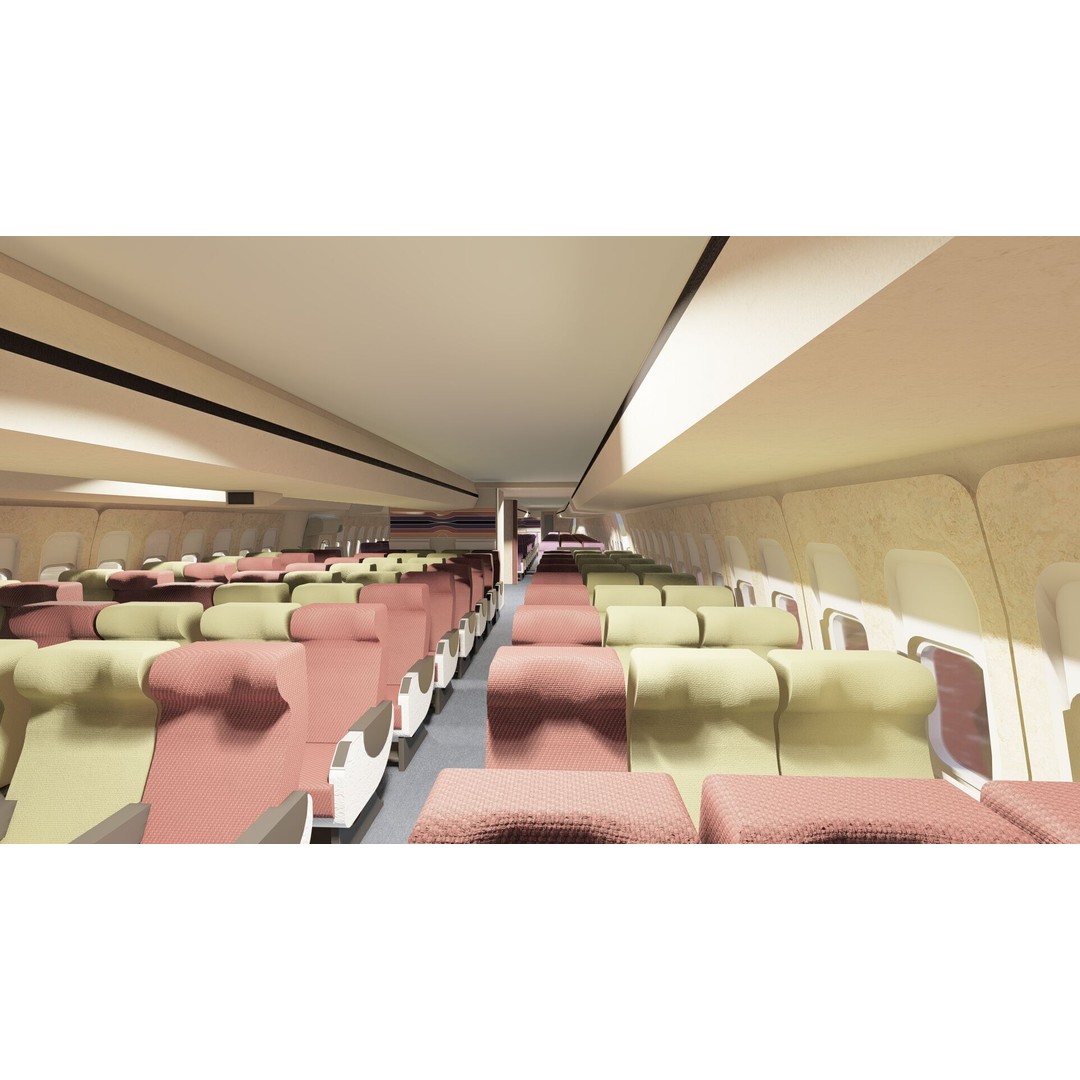 1970s Boeing 707 and 747 3D Model – Textured Aircraft for Lumion - View 27