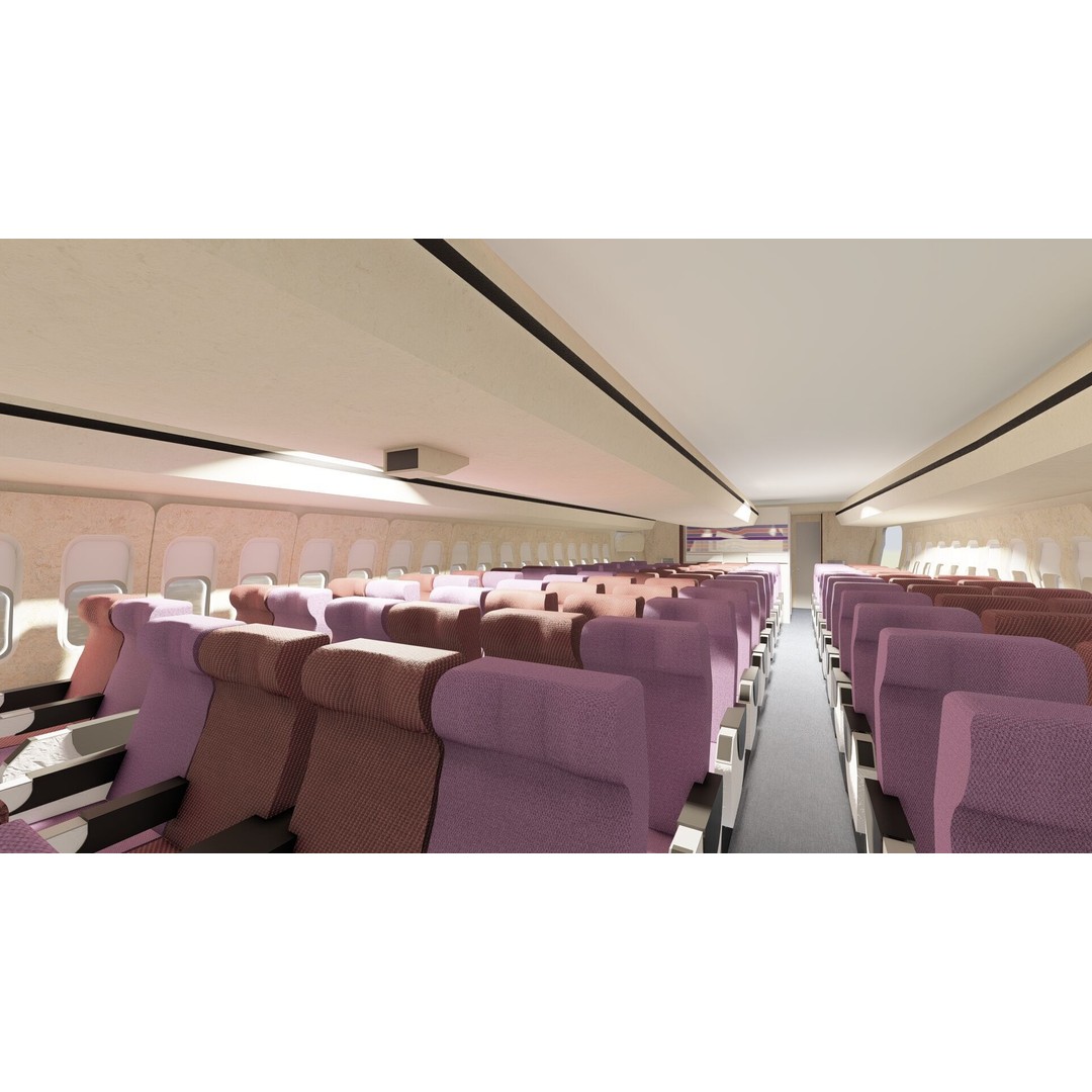 1970s Boeing 707 and 747 3D Model – Textured Aircraft for Lumion - View 28