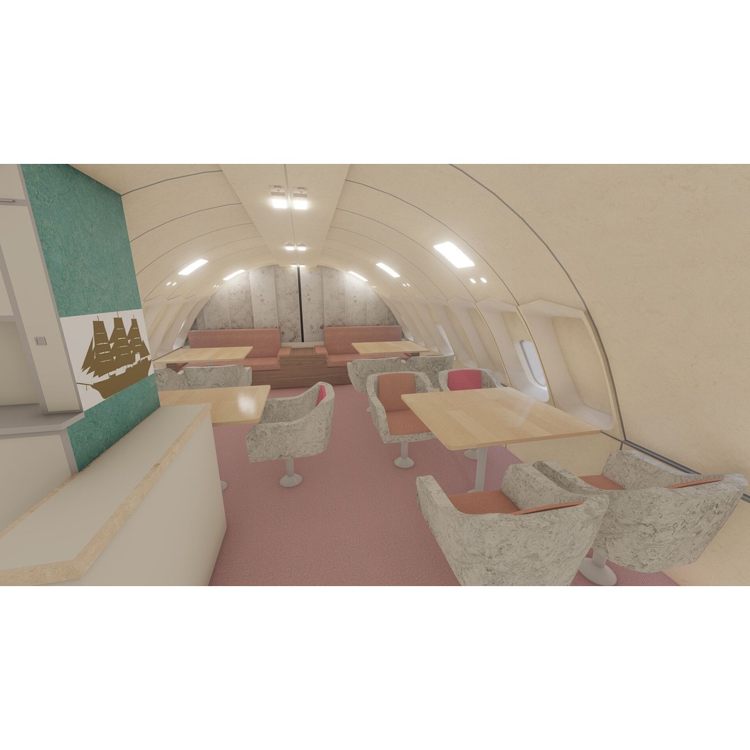 1970s Boeing 707 and 747 3D Model – Textured Aircraft for Lumion - View 29