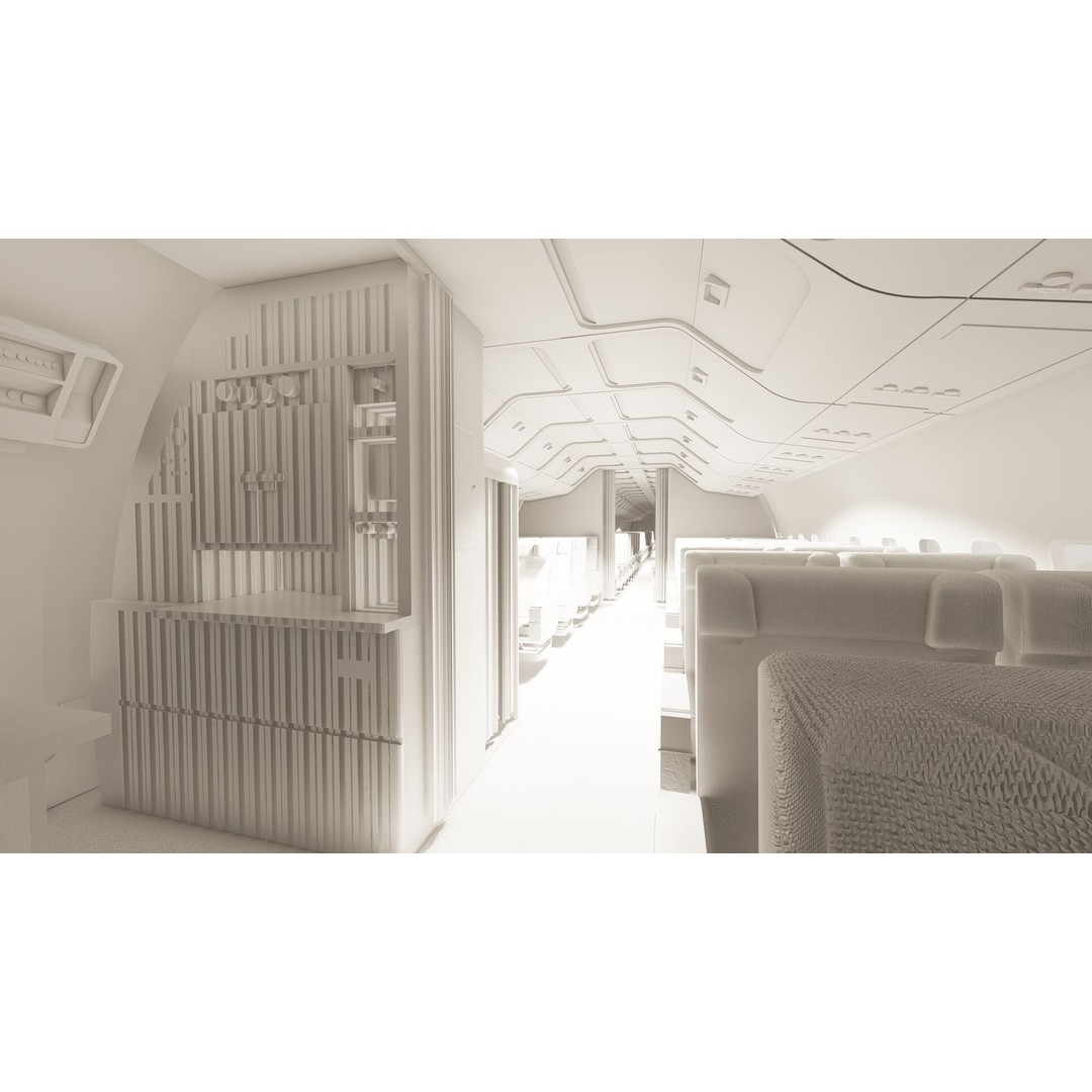 1970s Boeing 707 and 747 3D Model – Textured Aircraft for Lumion - View 42