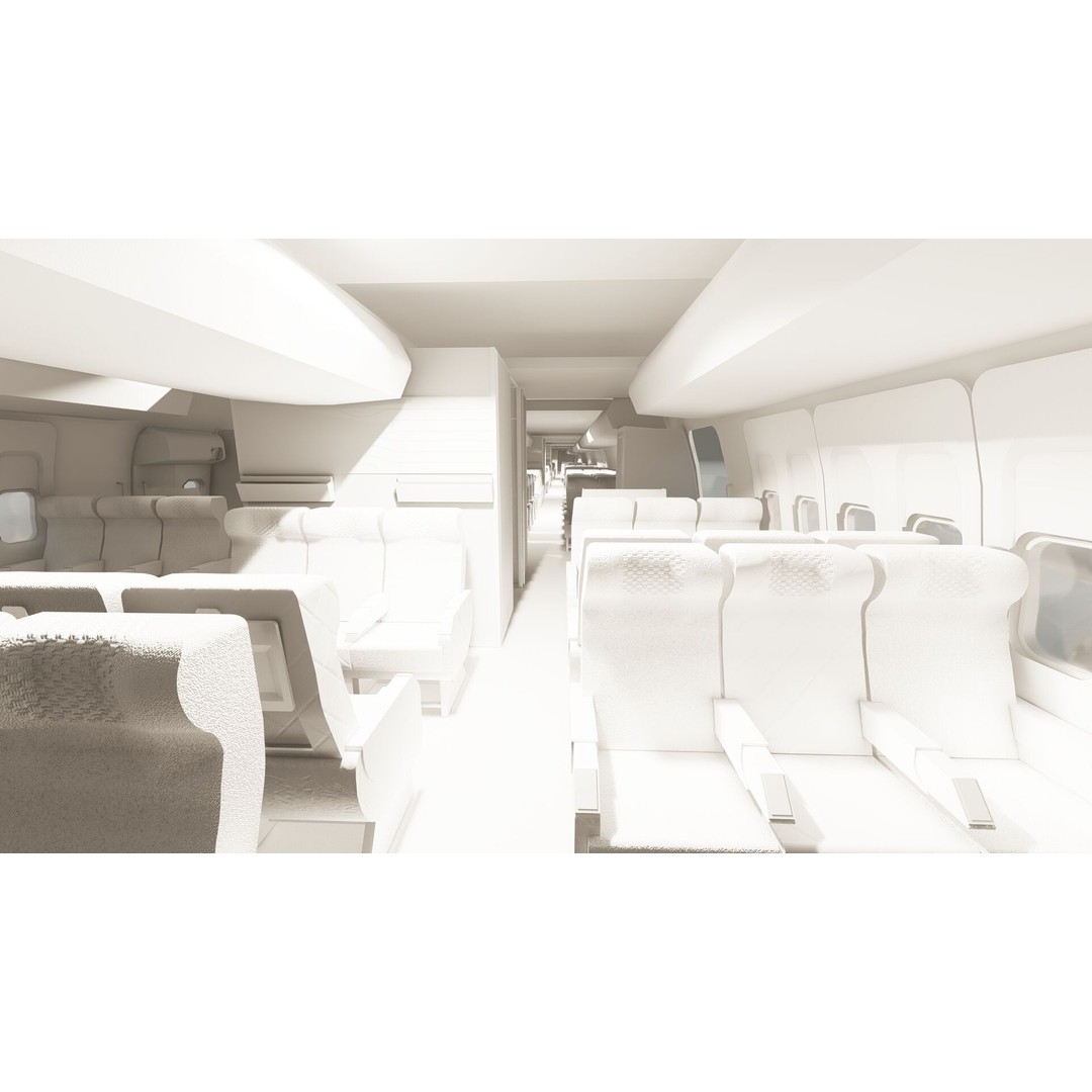 1970s Boeing 707 and 747 3D Model – Textured Aircraft for Lumion - View 44