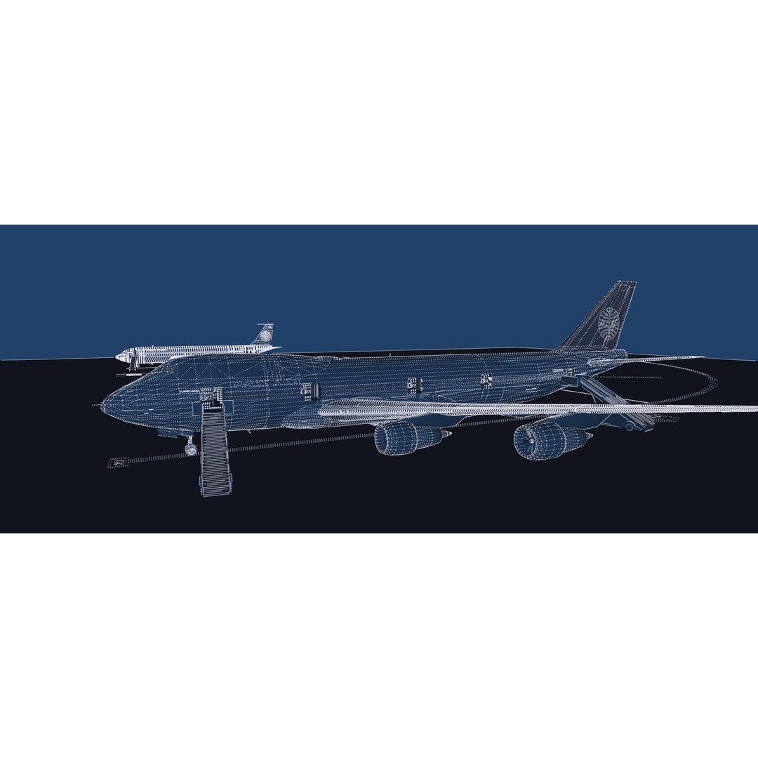 1970s Boeing 707 and 747 3D Model – Textured Aircraft for Lumion - View 46