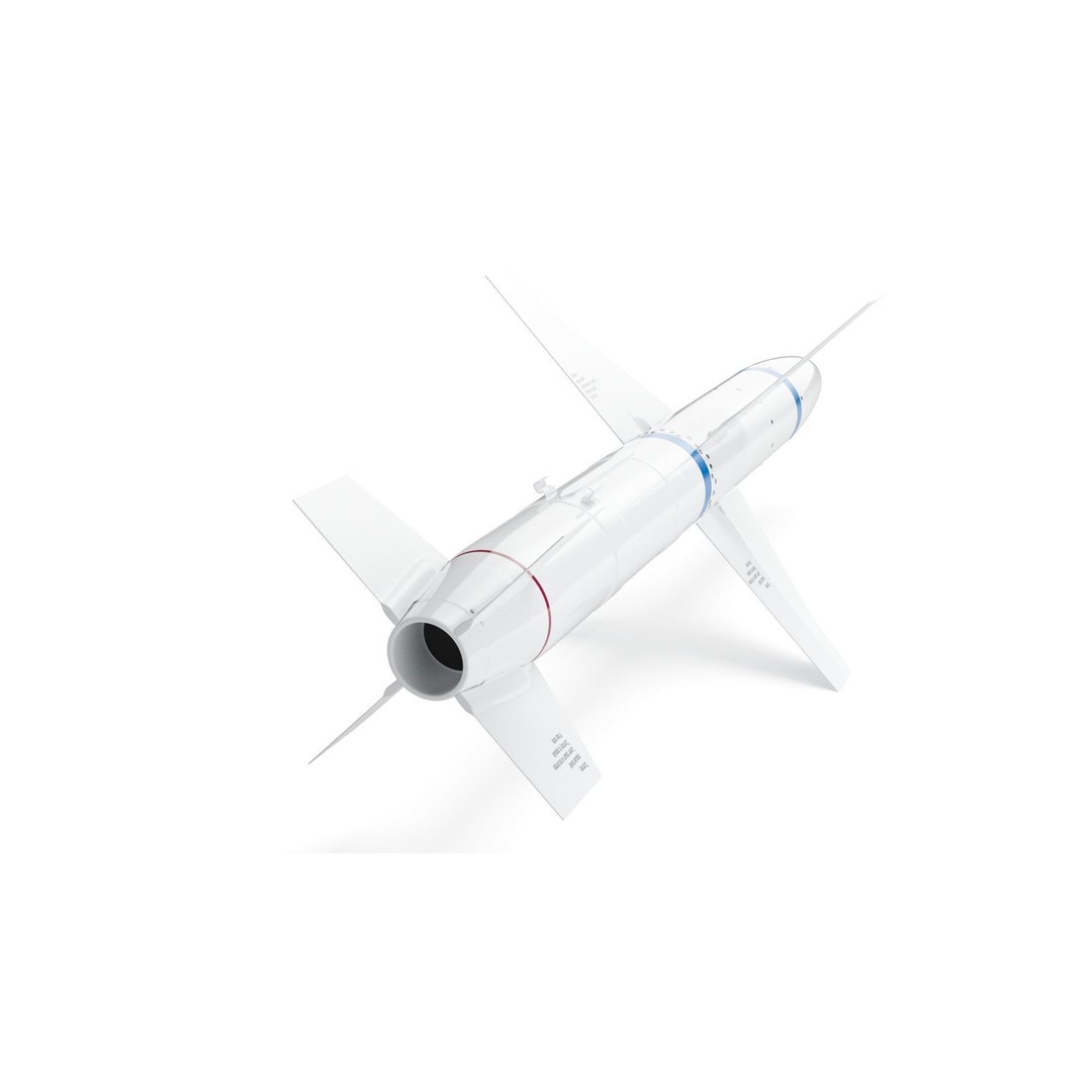 AGM-88E HARM 3D Model – High Poly Military Missile, FBX, PBR - View 7