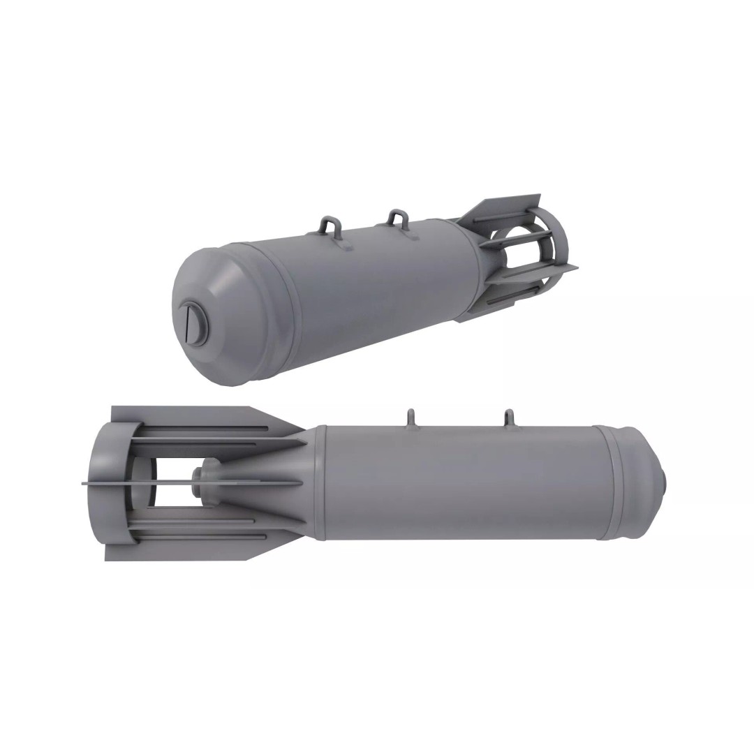 OFAB 250-270 3D Model – High Poly Military Ordnance, FBX, OBJ - View 2