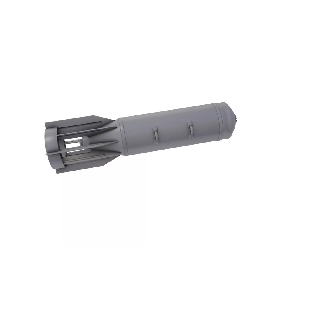 OFAB 250-270 3D Model – High Poly Military Ordnance, FBX, OBJ - View 5
