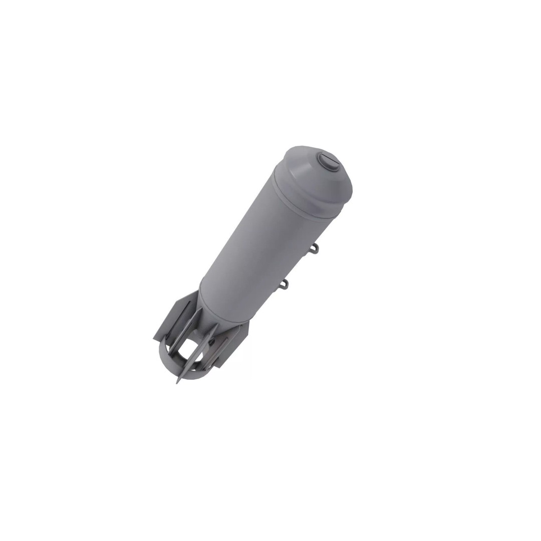 OFAB 250-270 3D Model – High Poly Military Ordnance, FBX, OBJ - View 6
