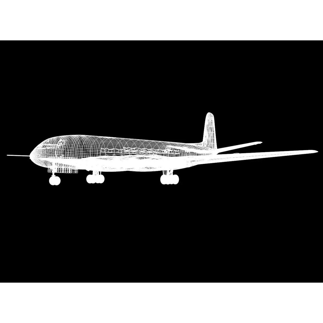 de Havilland DH106 Comet MkI 3D Model – High Poly Aircraft, FBX