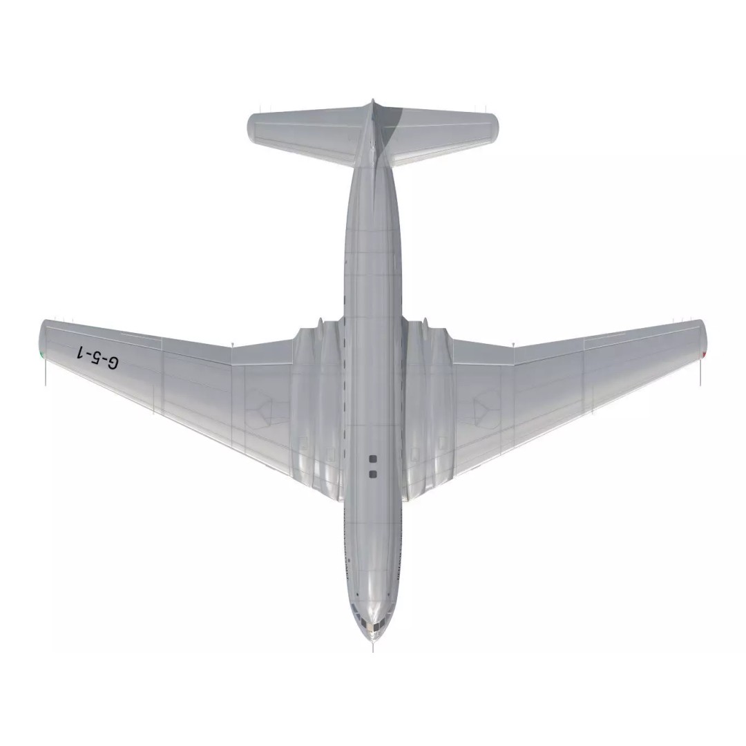 de Havilland DH106 Comet MkI 3D Model – High Poly Aircraft, FBX - View 16