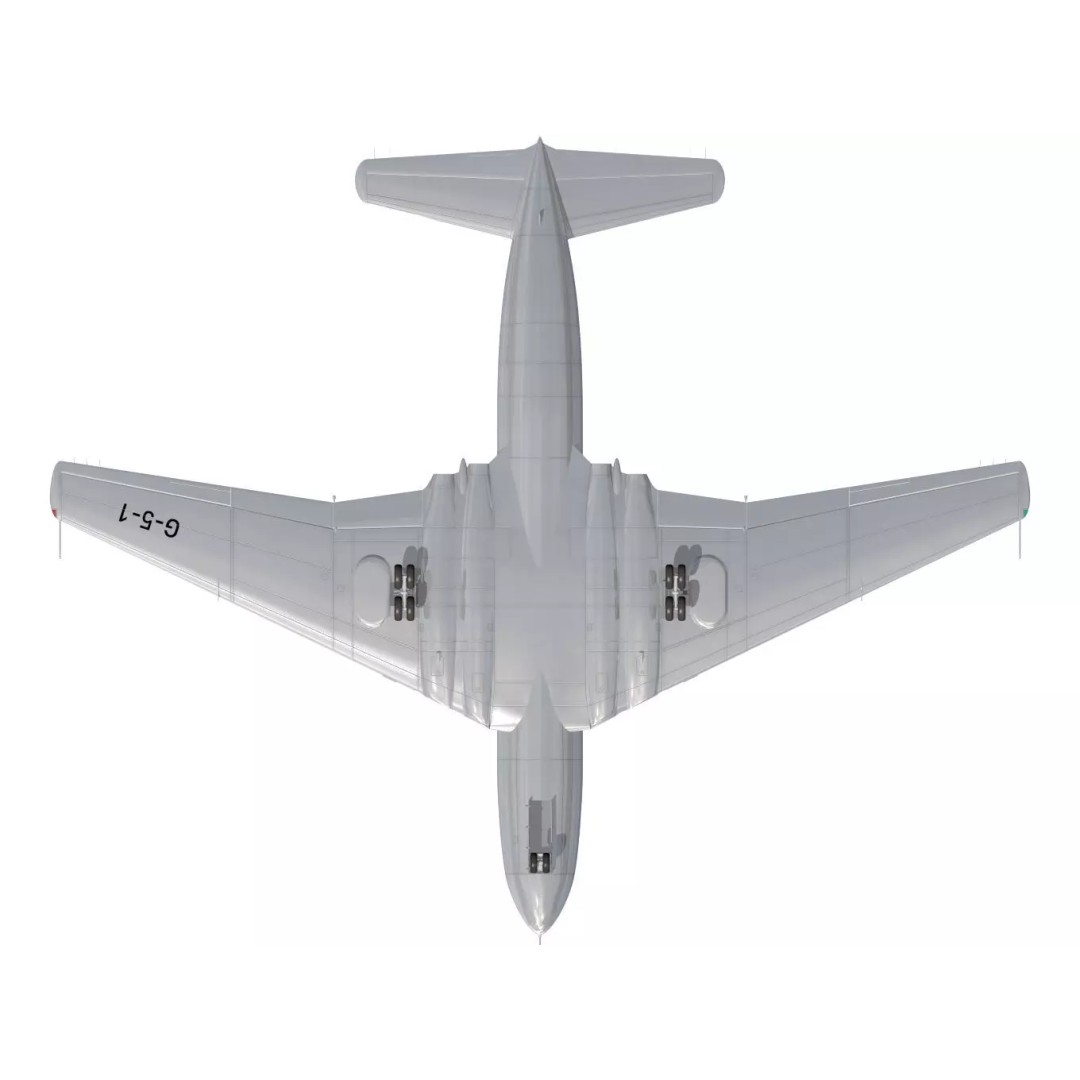 de Havilland DH106 Comet MkI 3D Model – High Poly Aircraft, FBX - View 18