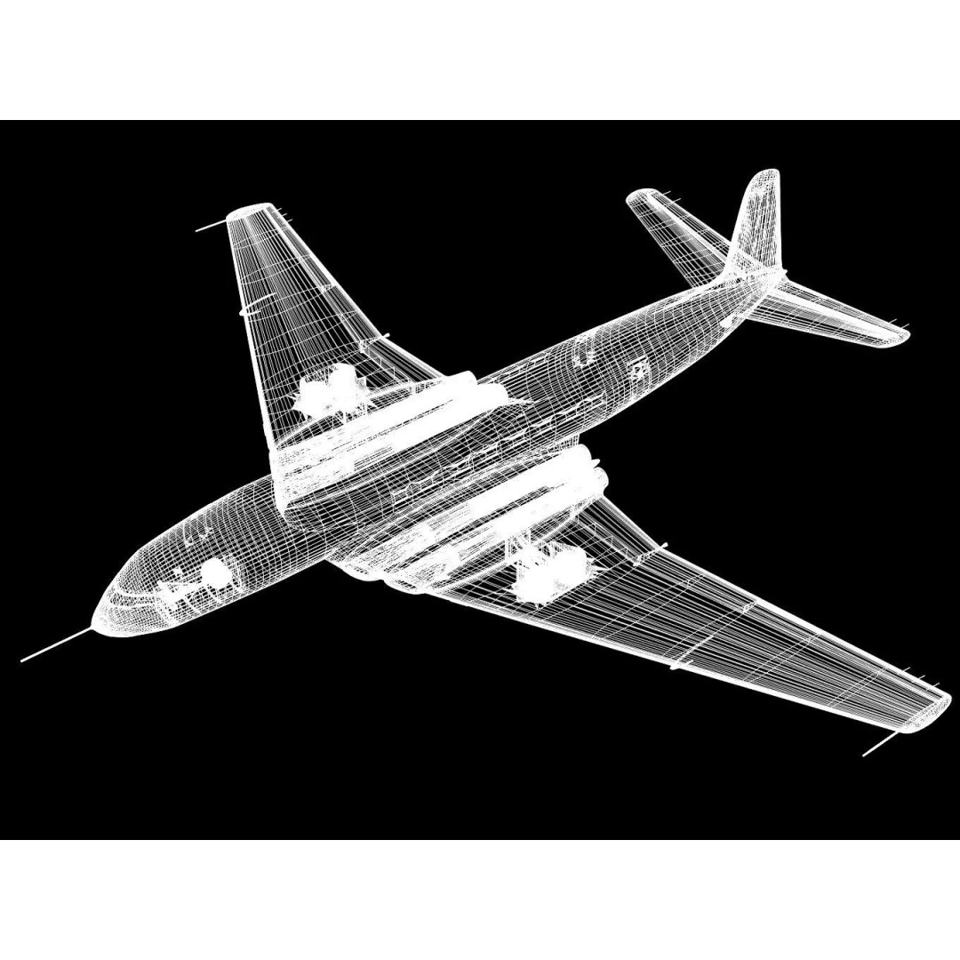 de Havilland DH106 Comet MkI 3D Model – High Poly Aircraft, FBX - View 19
