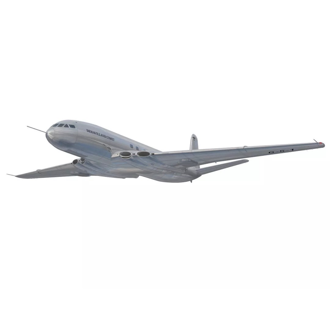 de Havilland DH106 Comet MkI 3D Model – High Poly Aircraft, FBX - View 6