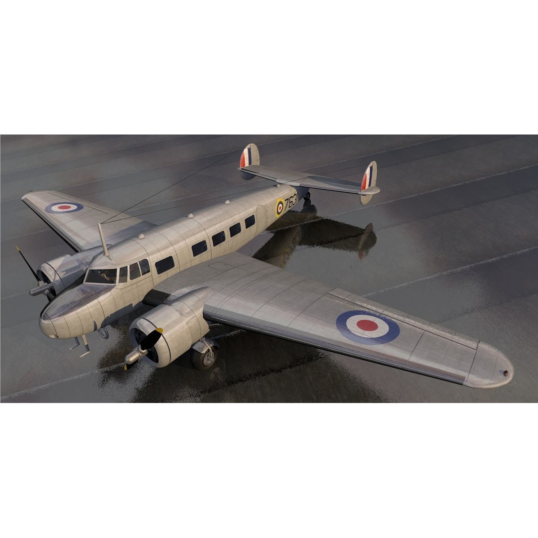 Lockheed L-10 Electra 3D Model – Historic Aircraft, FBX, OBJ, Game Ready - View 4