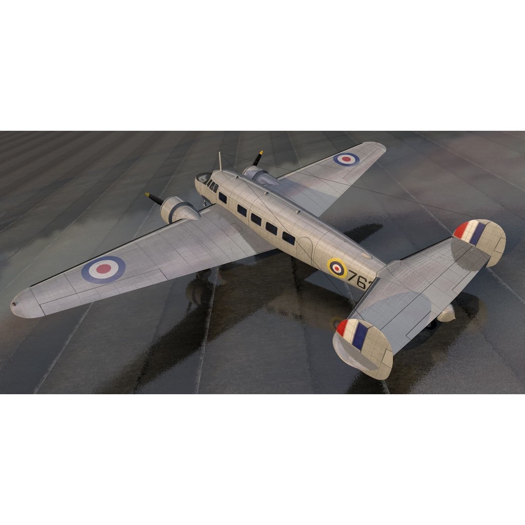 Lockheed L-10 Electra 3D Model – Historic Aircraft, FBX, OBJ, Game Ready - View 5