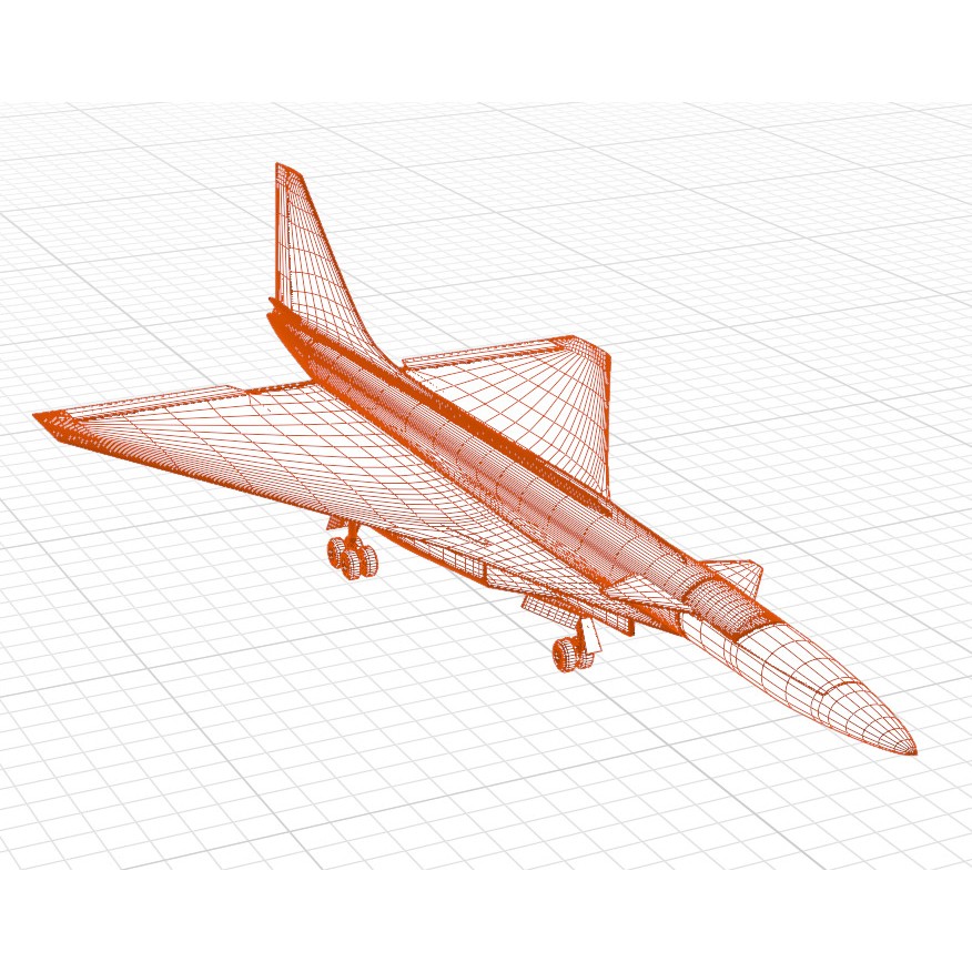 Sukhoi T-4 Sotka 3D Model – Low Poly Military Aircraft, FBX, OBJ