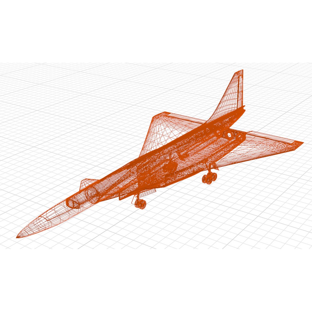 Sukhoi T-4 Sotka 3D Model – Low Poly Military Aircraft, FBX, OBJ - View 32