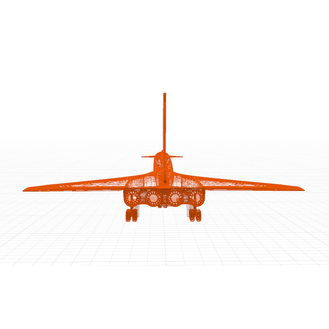 Sukhoi T-4 Sotka 3D Model – Low Poly Military Aircraft, FBX, OBJ - View 38