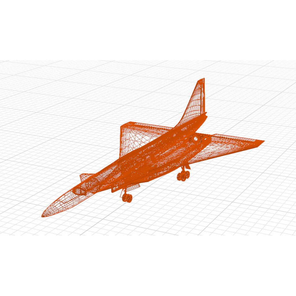 Sukhoi T-4 Sotka 3D Model – Low Poly Military Aircraft, FBX, OBJ - View 40