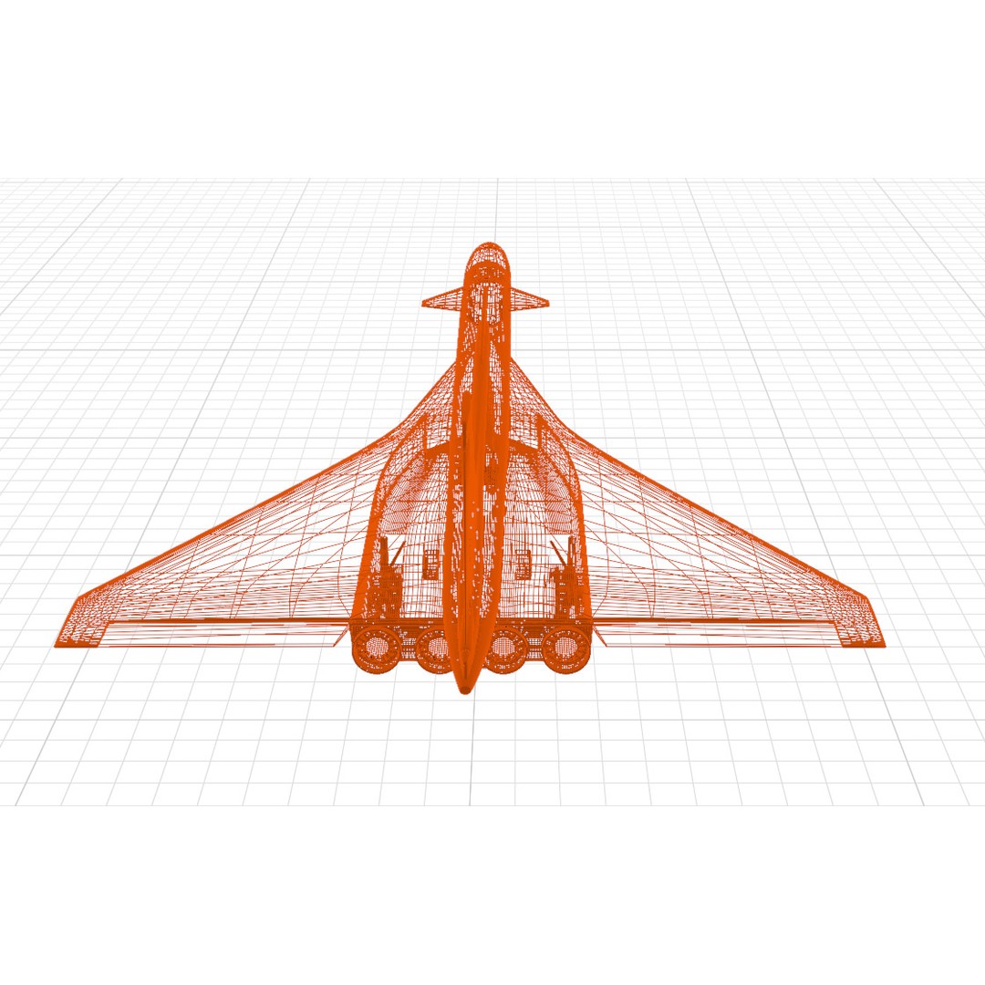 Sukhoi T-4 Sotka 3D Model – Low Poly Military Aircraft, FBX, OBJ - View 41
