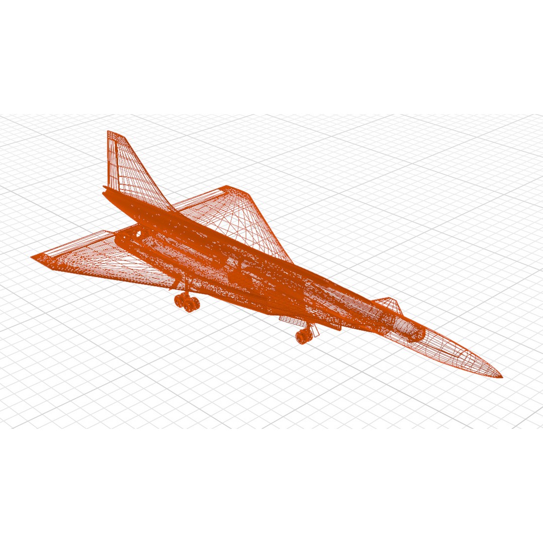 Sukhoi T-4 Sotka 3D Model – Low Poly Military Aircraft, FBX, OBJ - View 47