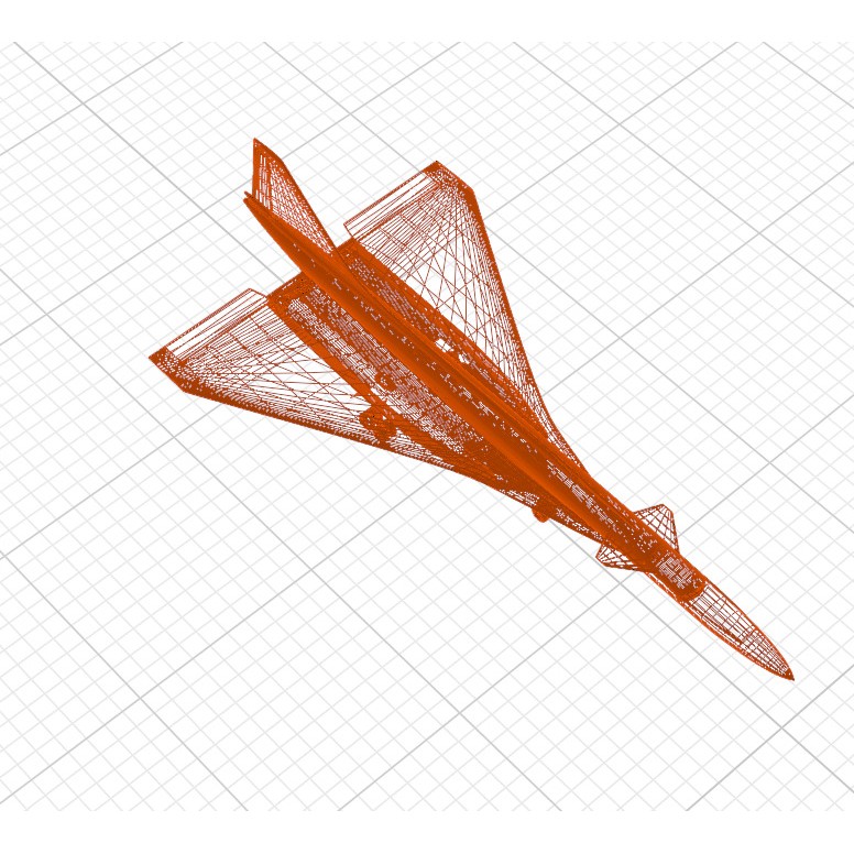 Sukhoi T-4 Sotka 3D Model – Low Poly Military Aircraft, FBX, OBJ - View 48