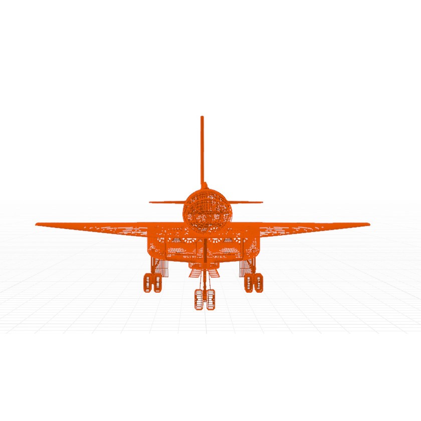 Sukhoi T-4 Sotka 3D Model – Low Poly Military Aircraft, FBX, OBJ - View 51