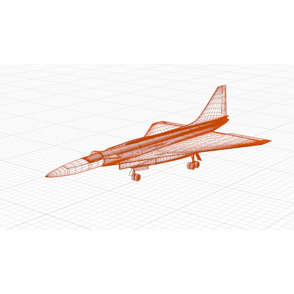 Sukhoi T-4 Sotka 3D Model – Low Poly Military Aircraft, FBX, OBJ - View 53