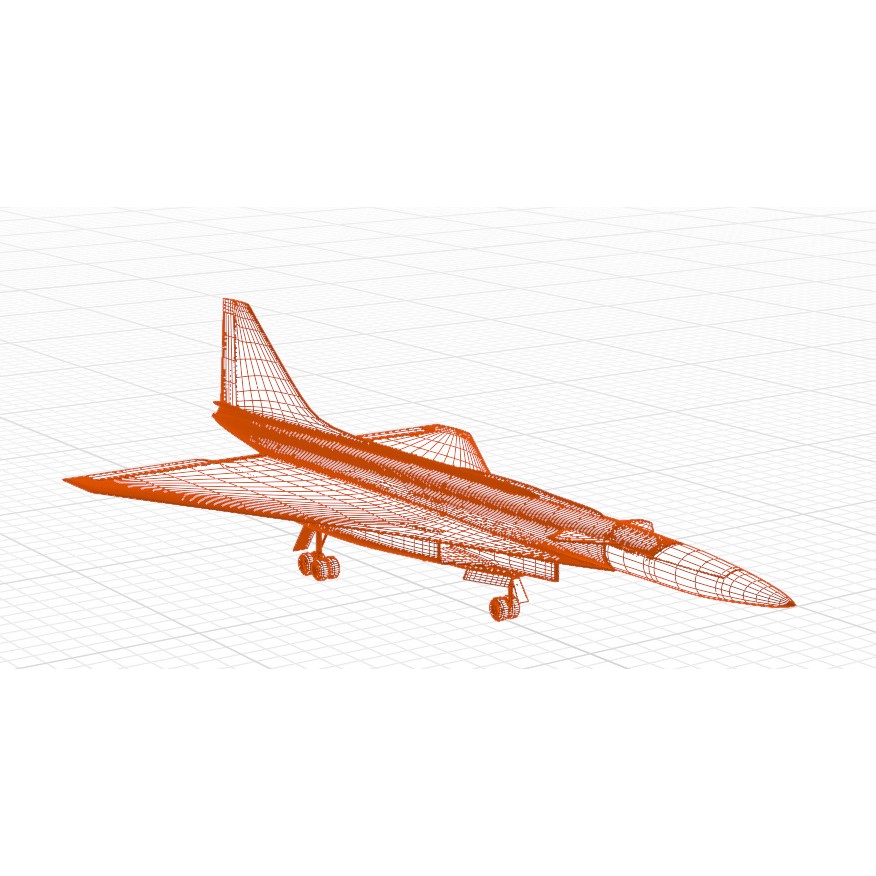 Sukhoi T-4 Sotka 3D Model – Low Poly Military Aircraft, FBX, OBJ - View 54