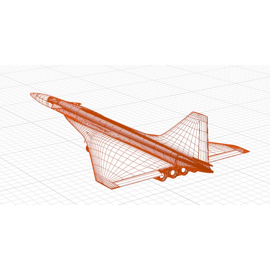 Sukhoi T-4 Sotka 3D Model – Low Poly Military Aircraft, FBX, OBJ - View 56