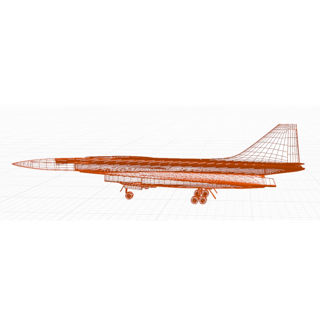 Sukhoi T-4 Sotka 3D Model – Low Poly Military Aircraft, FBX, OBJ - View 57