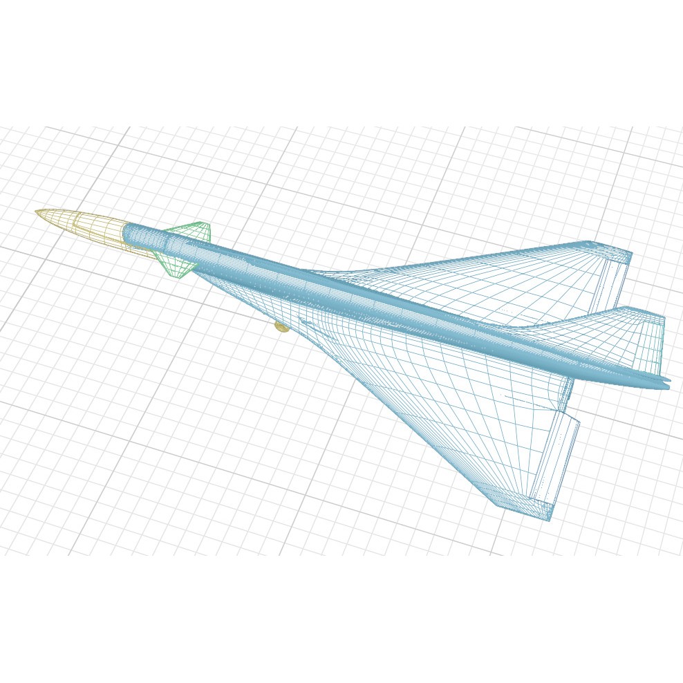 Sukhoi T-4 Sotka 3D Model – Low Poly Military Aircraft, FBX, OBJ - View 63