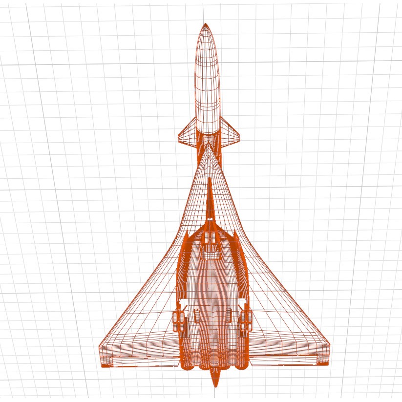 Sukhoi T-4 Sotka 3D Model – Low Poly Military Aircraft, FBX, OBJ - View 72