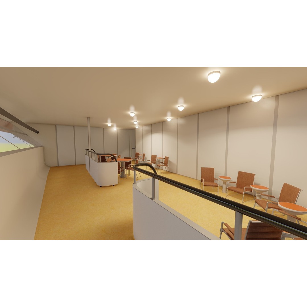 Hindenburg Zeppelin 3D Model – Realistic Airship with Interior, FBX - View 11