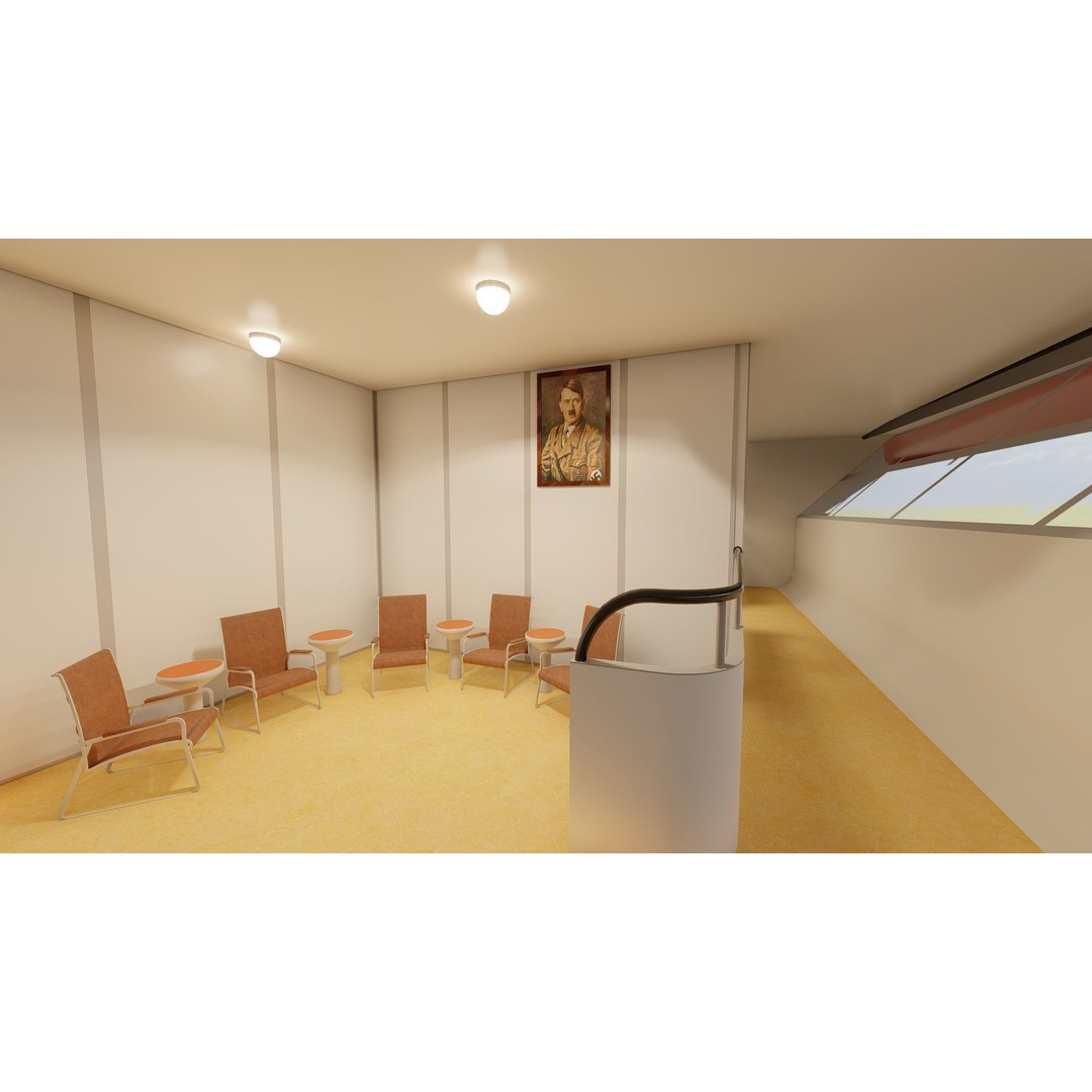 Hindenburg Zeppelin 3D Model – Realistic Airship with Interior, FBX - View 12