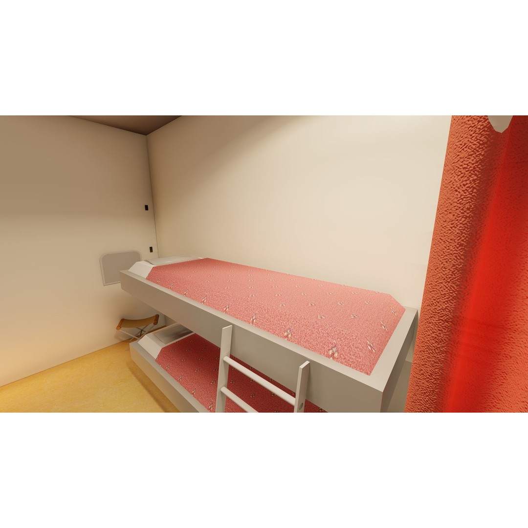 Hindenburg Zeppelin 3D Model – Realistic Airship with Interior, FBX - View 16